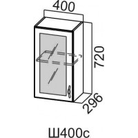 Шкаф навесной 400/720 (со стеклом)